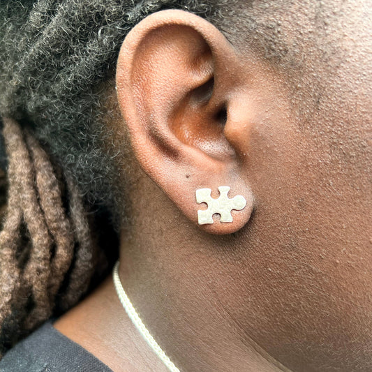 Puzzle Post Earring