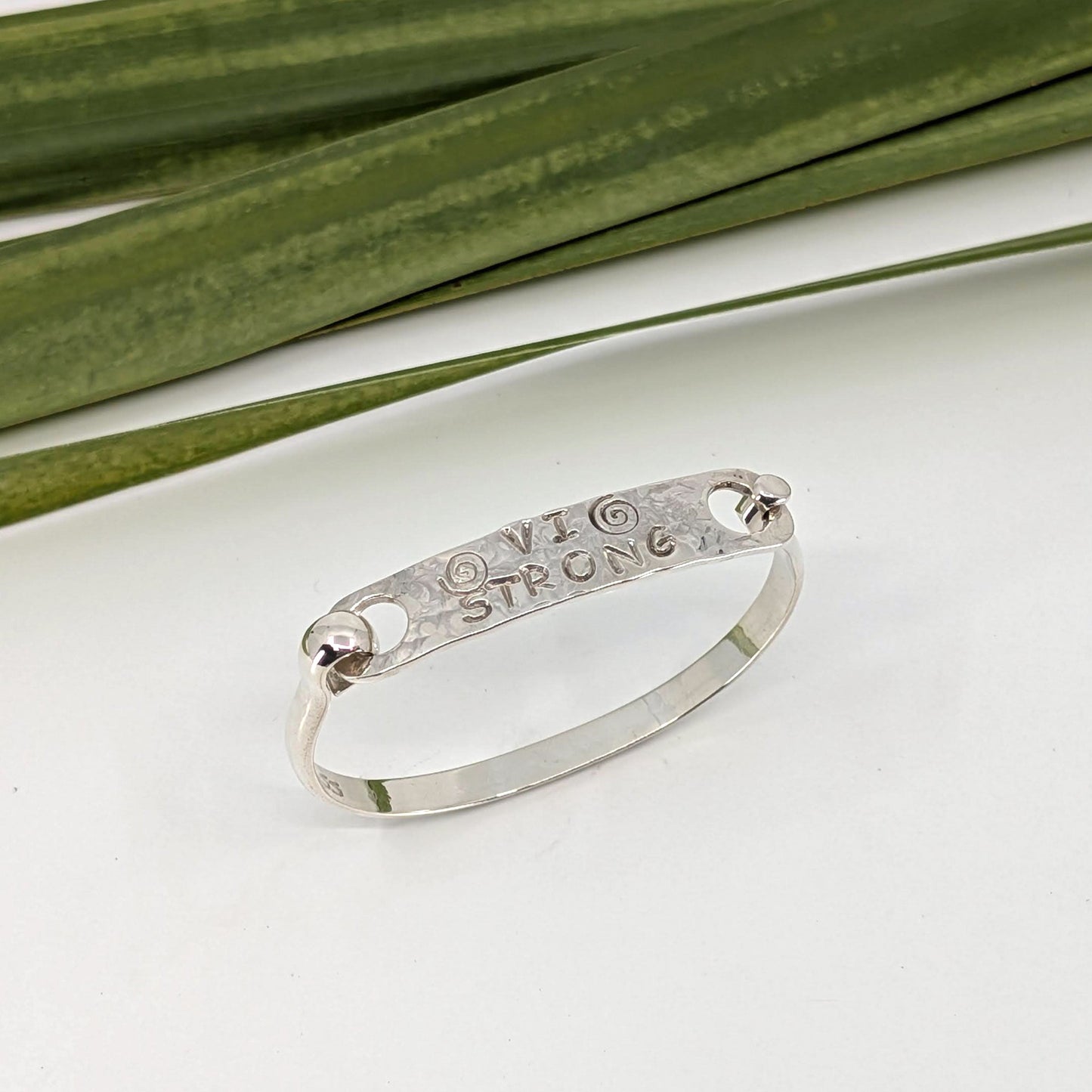 vi strong 5mm latch bracelet-Sterling Silver-Multiple Sizes-5 3/4