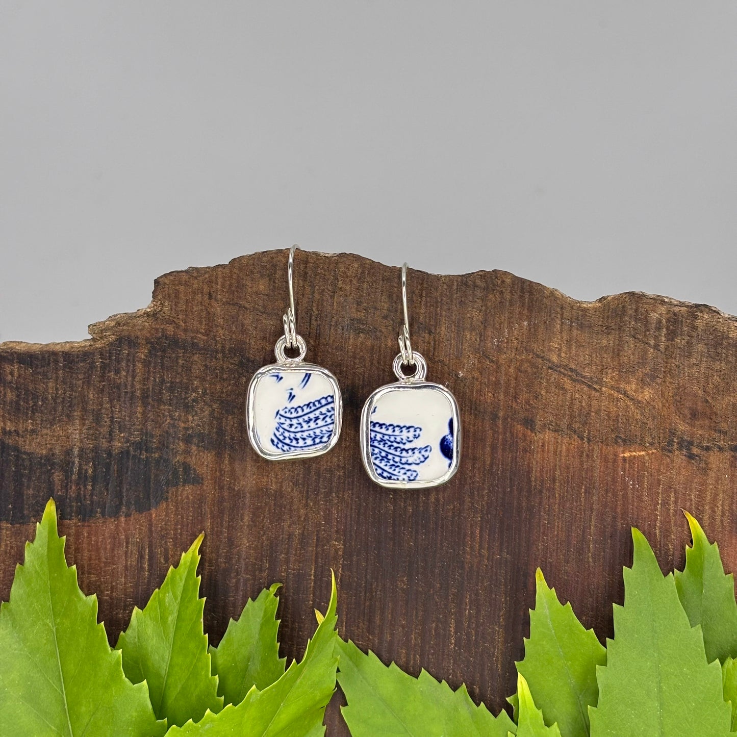 Woven Willow Sterling Silver Earrings Shape