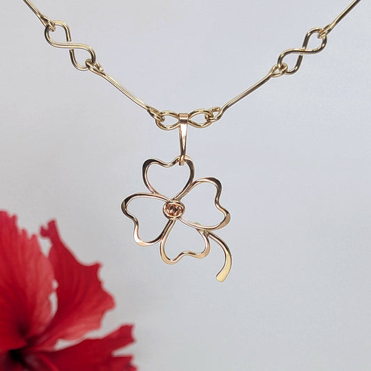 clover pendant-14k Gold-One Size-