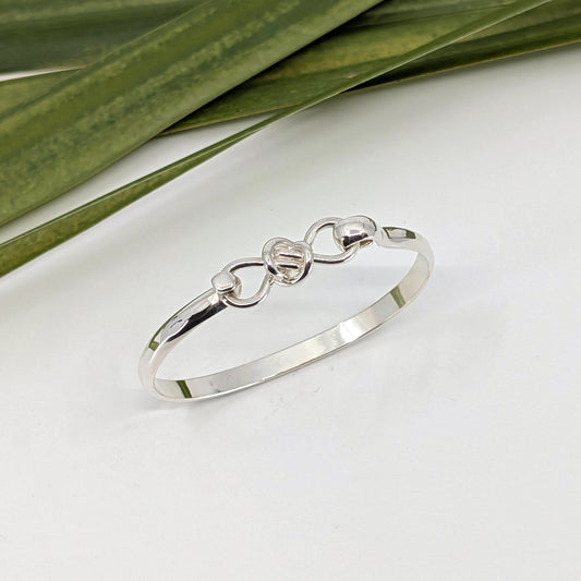 crucian knot 5mm latch bracelet-Sterling Silver-Multiple Sizes-6