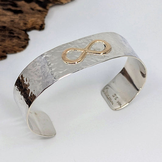 Infinity Wide Cuff Bracelet