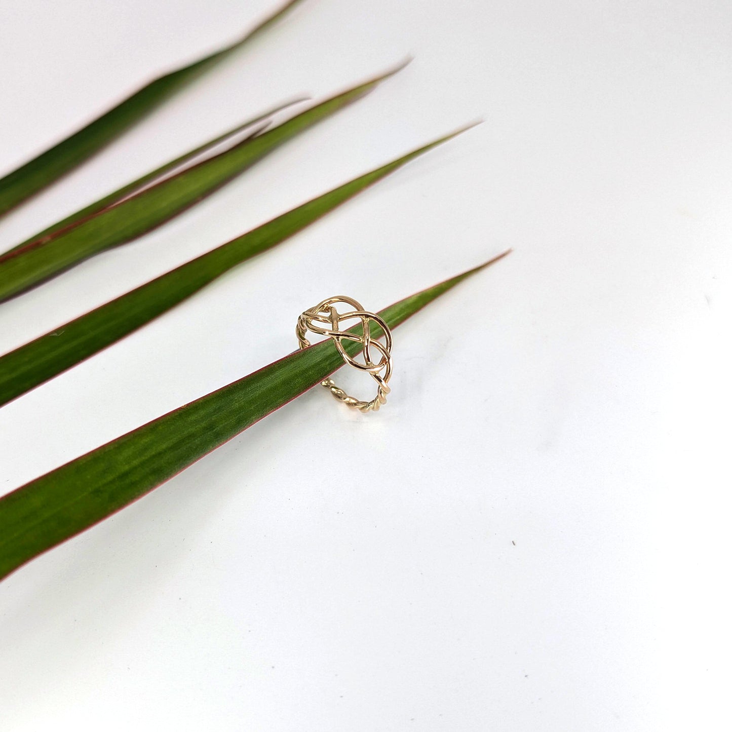 josephine knot ring-Sterling Silver-Multiple Sizes-2 1/2