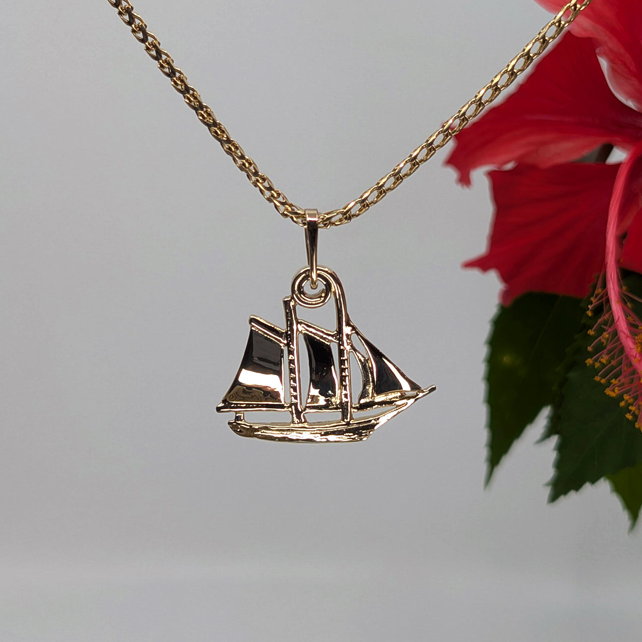 schooner pendant-14k Gold-One Size-