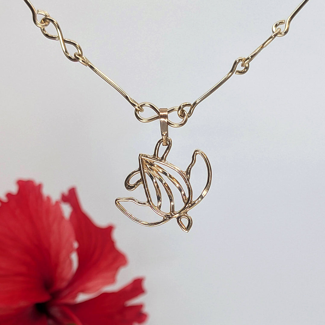 turtle pendant-Sterling Silver-One Size-