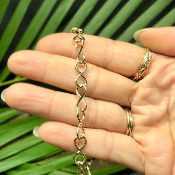 【MATEO】infinity 14-karat gold anklet MATEO Infinity 14-karat gold anklet | NET-A-PORTER