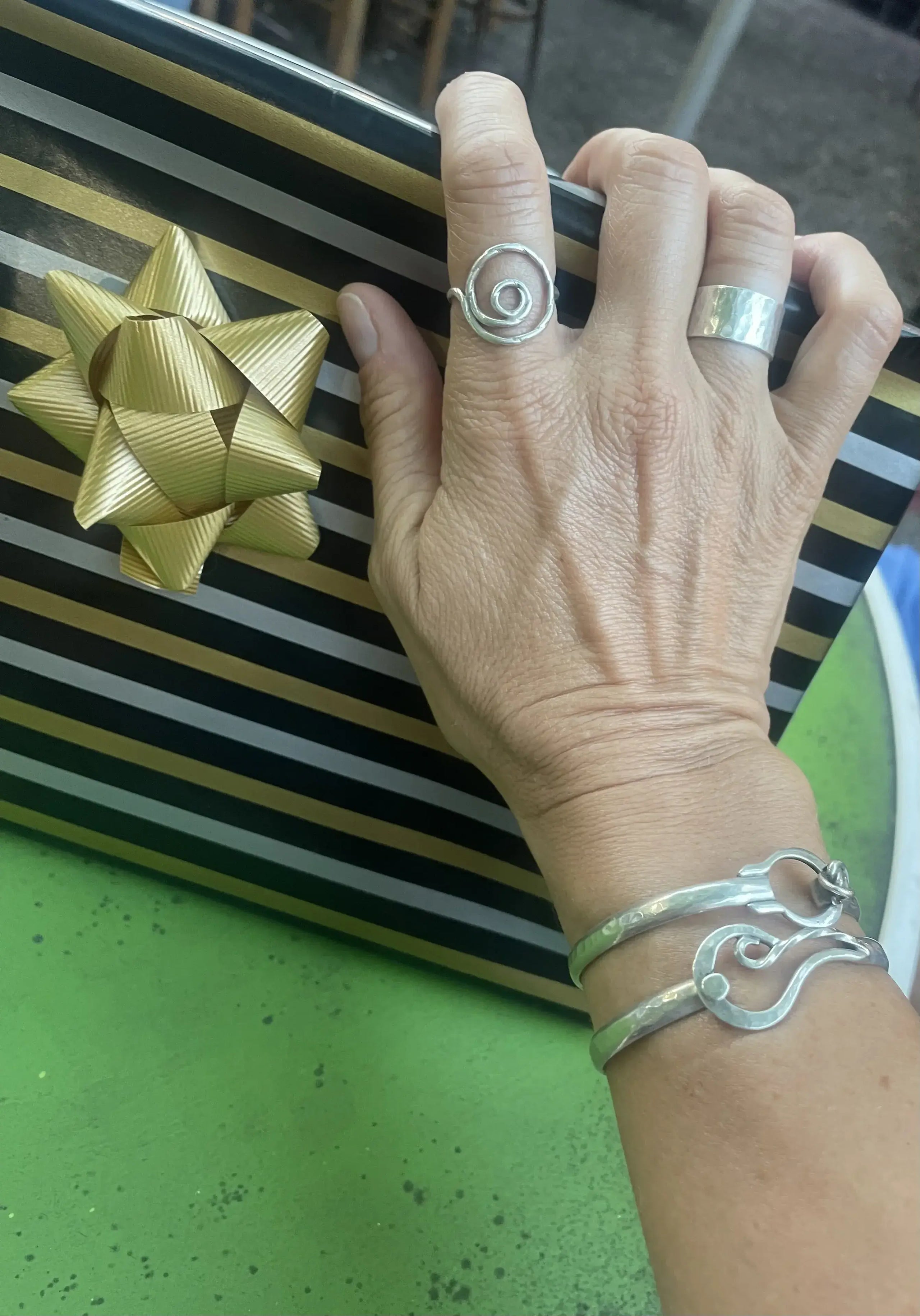 All ready to celebrate in my Crucian Gold !