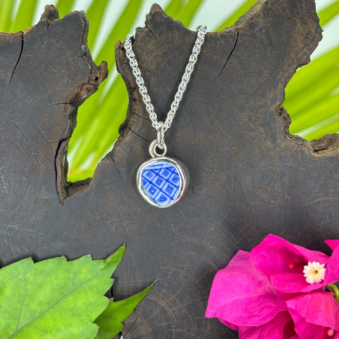 Azure Diamonds Sterling Silver Charm