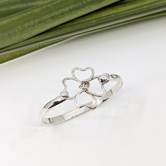 clover 5mm latch bracelet-Sterling Silver-Multiple Sizes-5 3/4