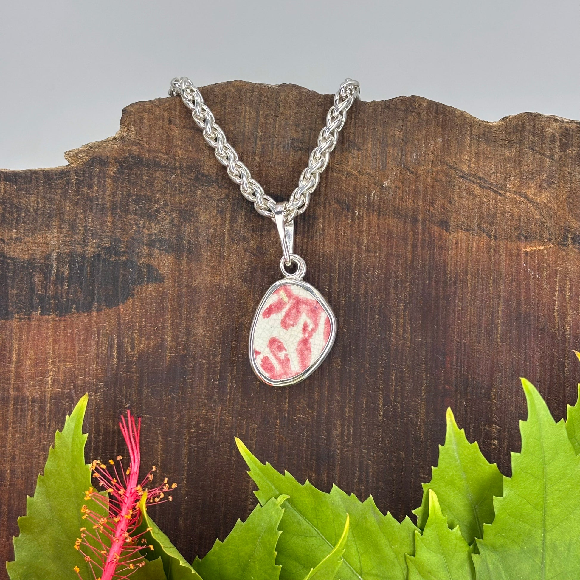Coral Bloom Sterling Silver Pendant Medium