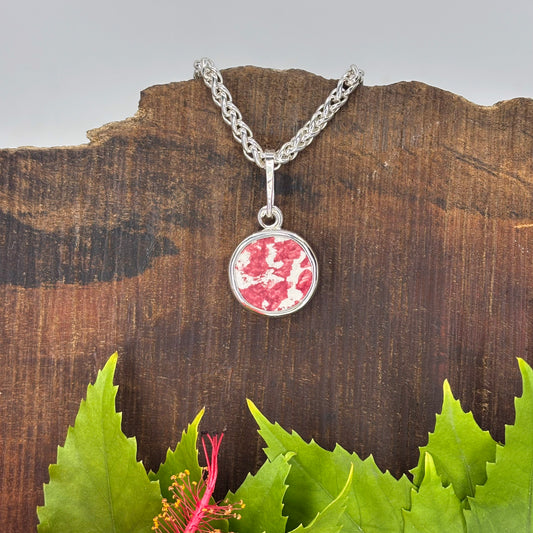 Coral Mist Sterling Silver Pendant Medium