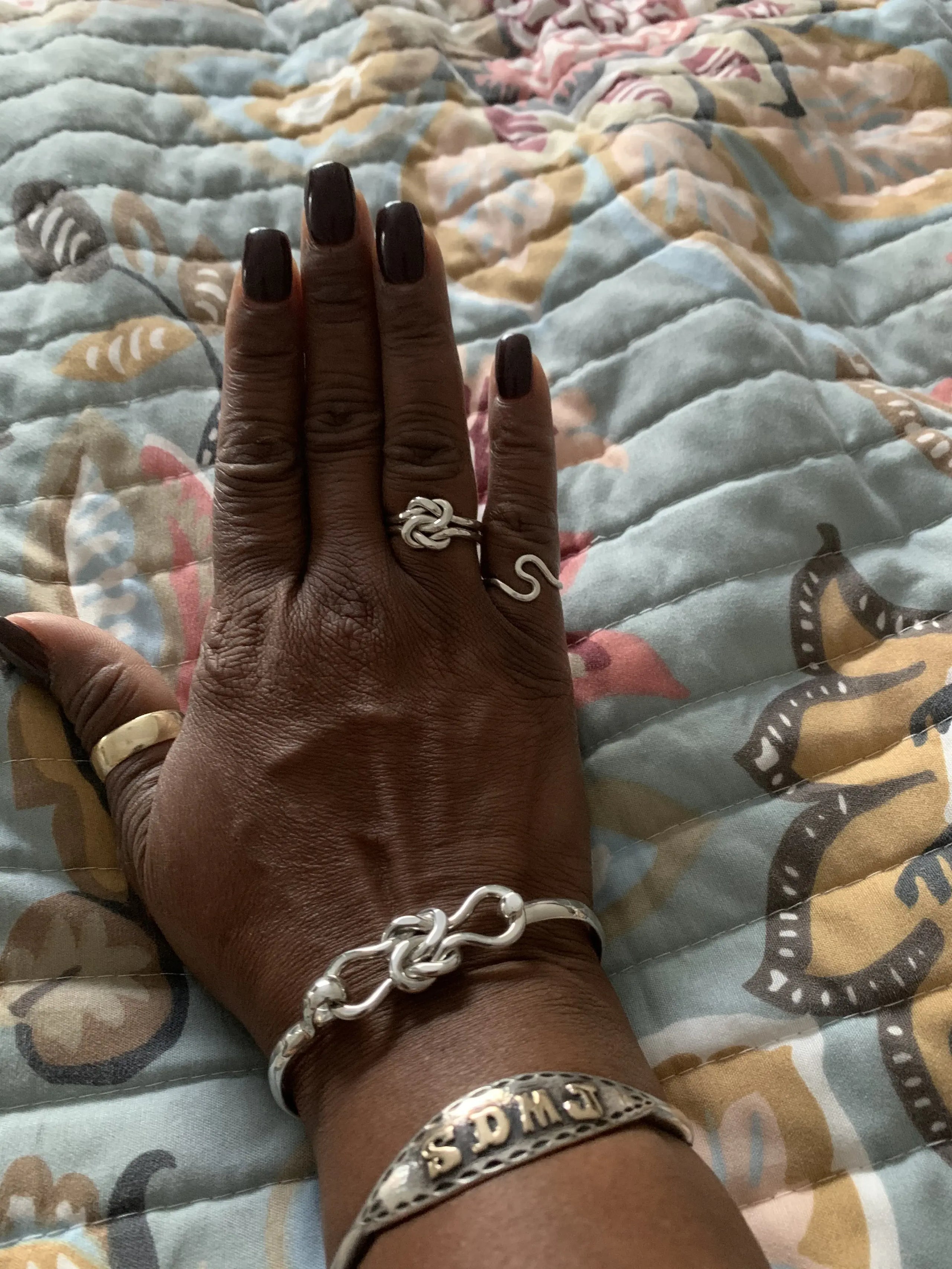 Friendship knot bracelet and ring