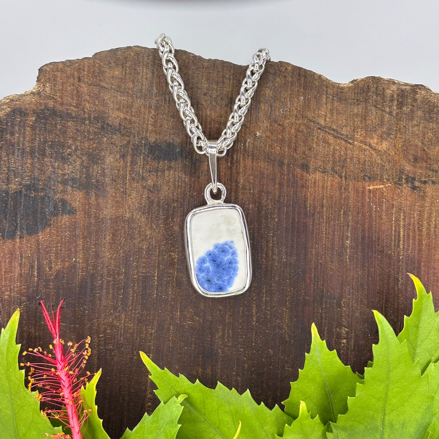 Deep Bloom Sterling Silver Pendant Medium