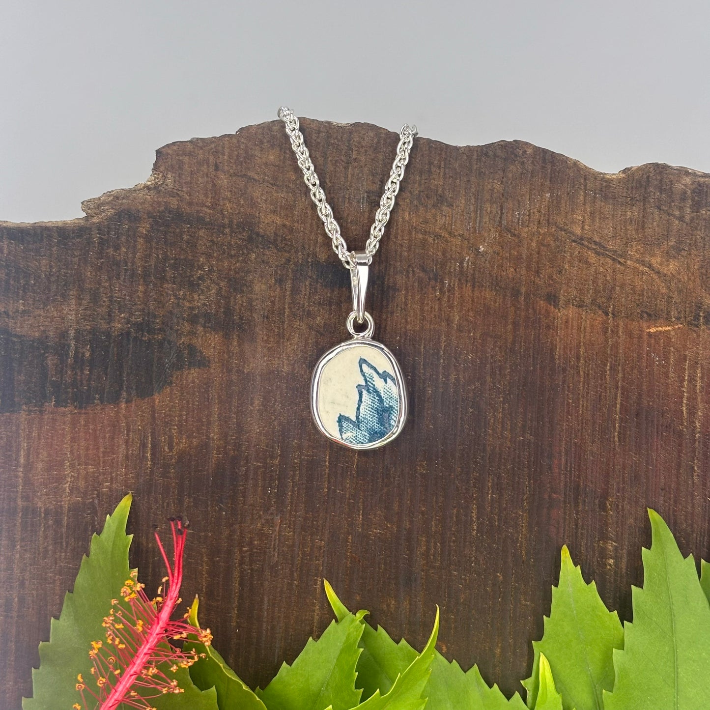 Flame Crest Sterling Silver Pendant Small