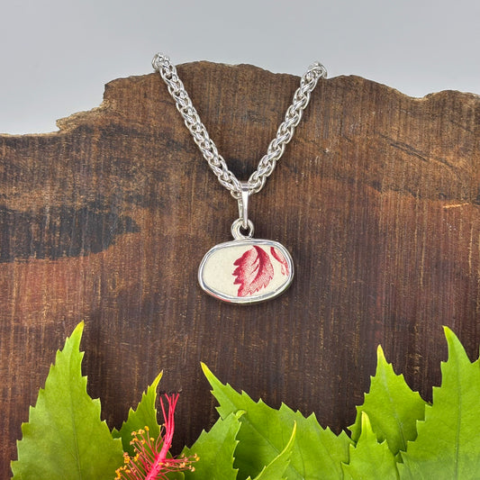 Flameleaf Sterling Silver Pendant Medium