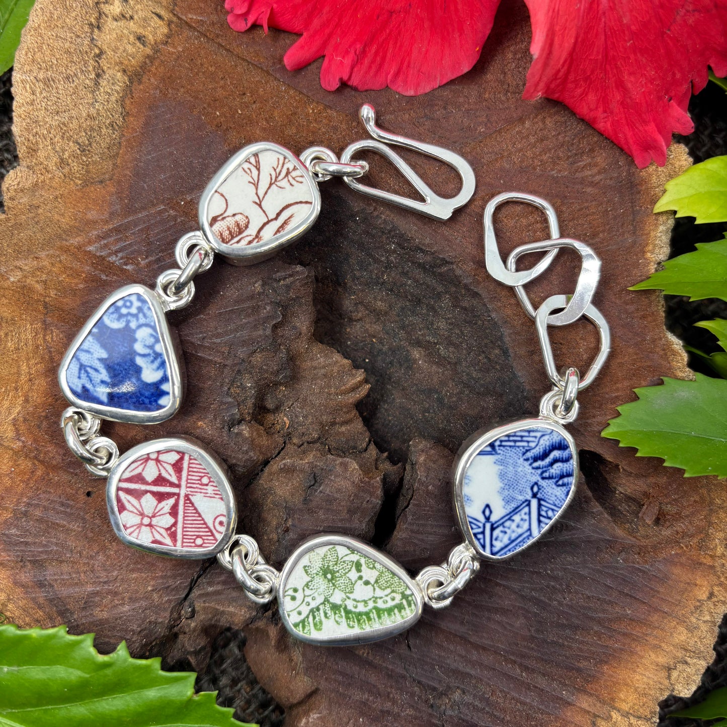 Garden of Echoes Sterling Silver Handchain