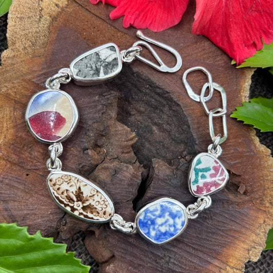 Harbor Hues Sterling Silver Handchain