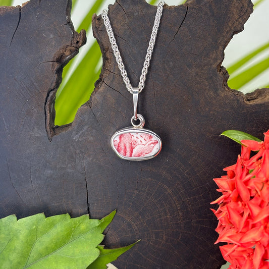 Hibiscus Dreams Sterling Silver Pendant Small