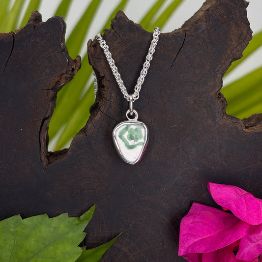 Jade Mirage Sterling Silver Charm