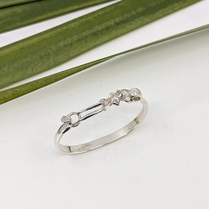 jumbie 5mm latch bracelet-Sterling Silver-Multiple Sizes-5 3/4