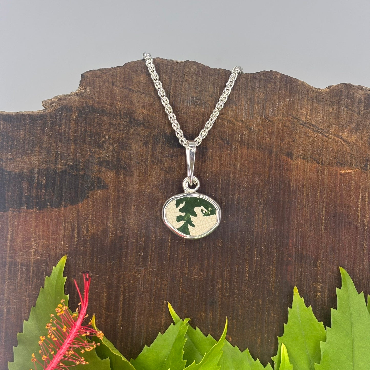 Leaf Dance Sterling Silver Pendant Small