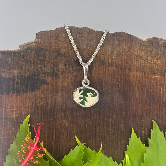 Leaf Dance Sterling Silver Pendant Small