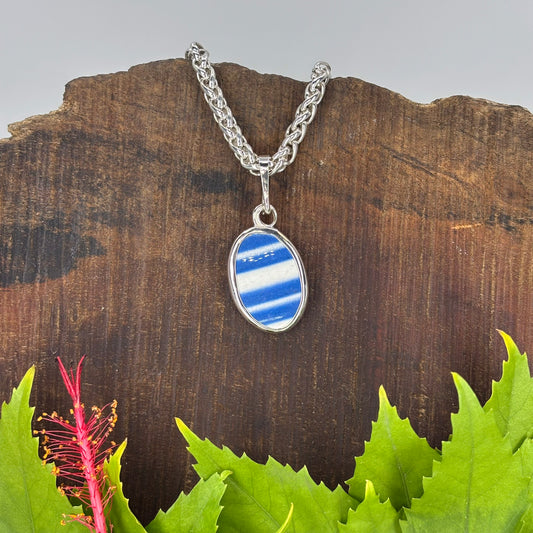 Mariner’s Stripe Sterling Silver Pendant Large