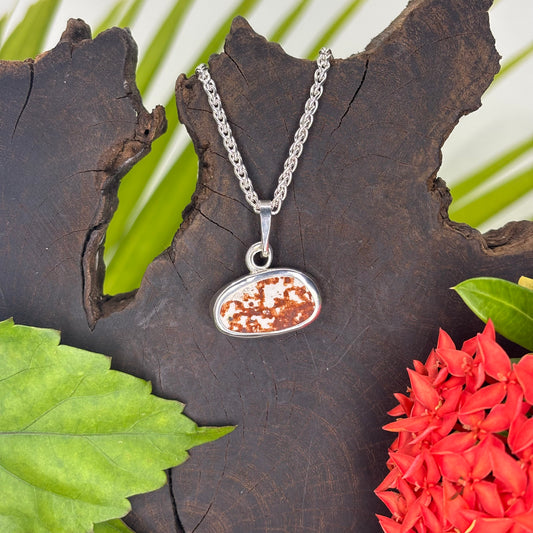 Mocha Drift Sterling Silver Pendant Small