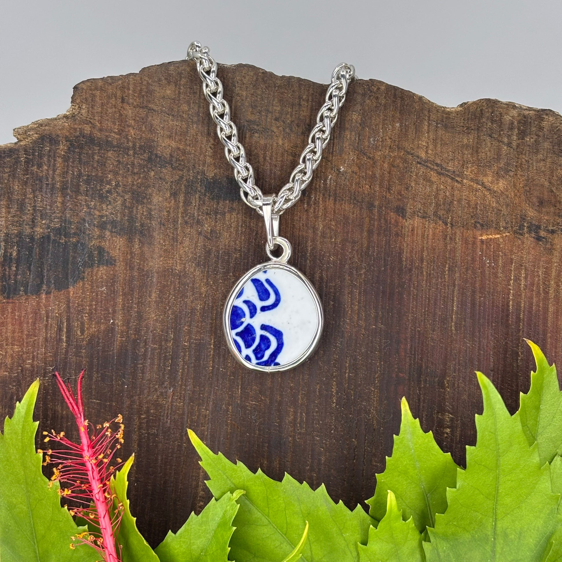 Ocean Blossom Sterling Silver Pendant Medium