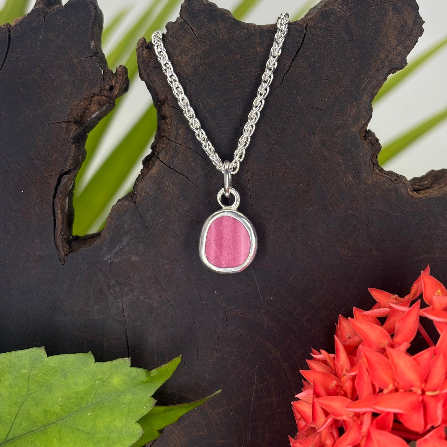 Pink Flamingo Sterling Silver Charm