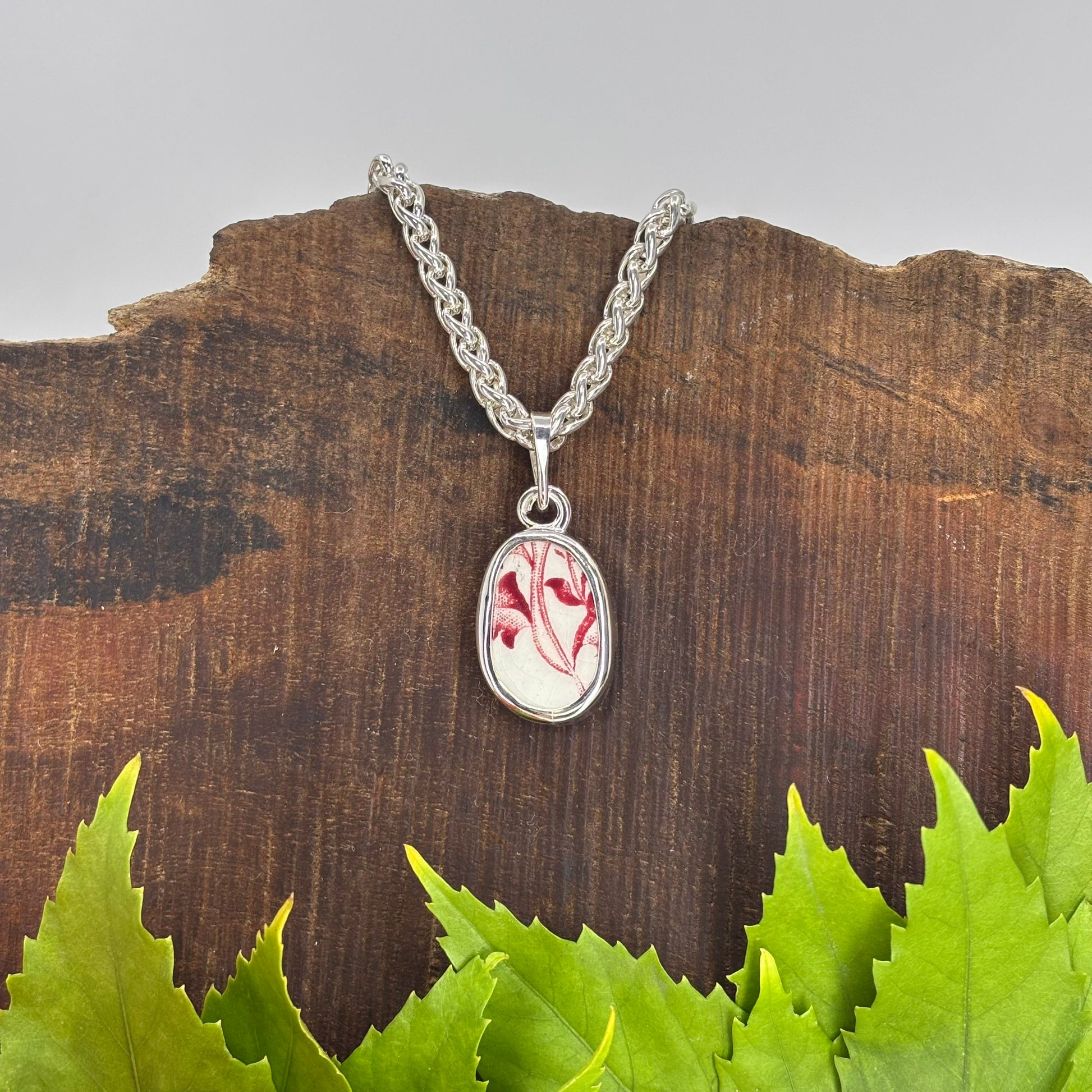 Scarlet Roots Sterling Silver Pendant Medium