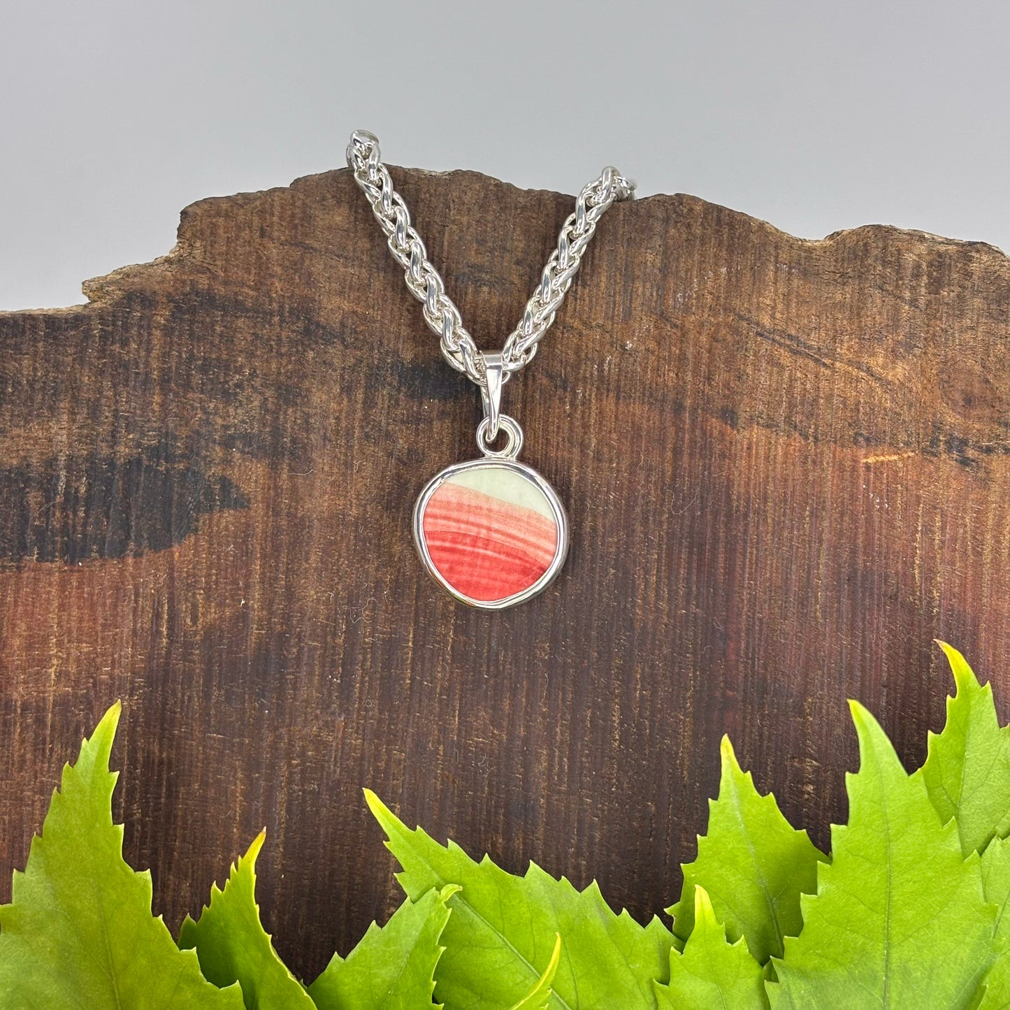 Silent Horizon Sterling Silver Pendant Medium