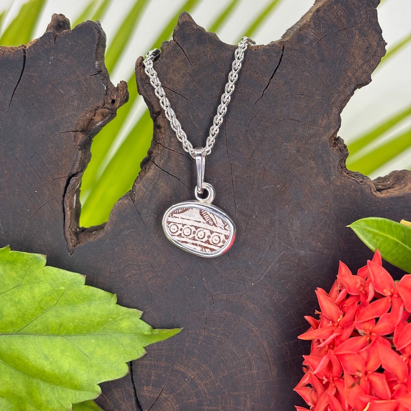 Tribal Thread Sterling Silver Pendant Small