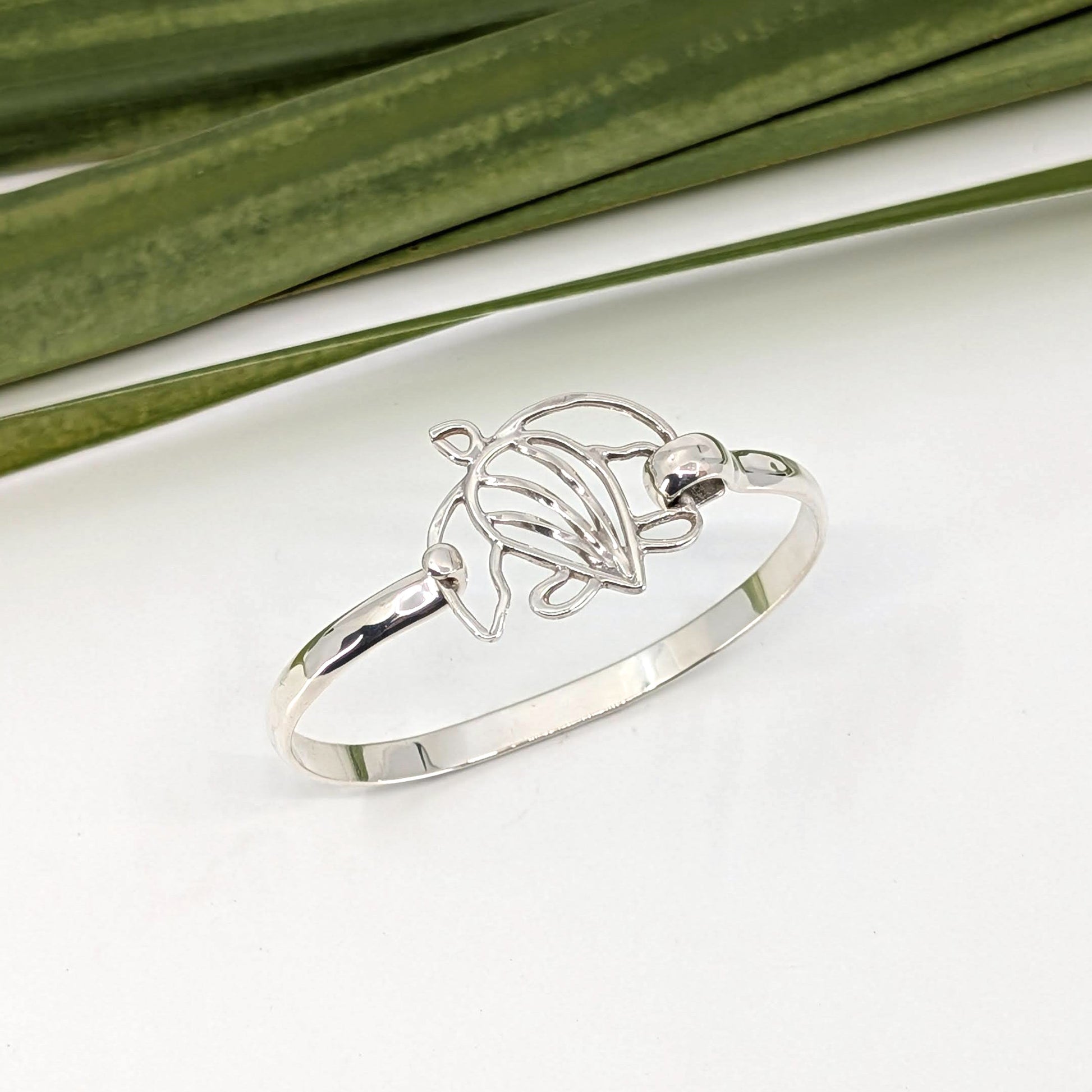 turtle 5mm latch bracelet-Sterling Silver-Multiple Sizes-5 3/4