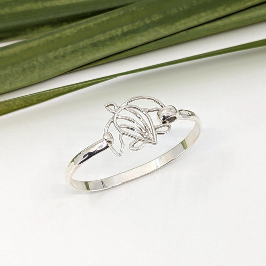 turtle 5mm latch bracelet-Sterling Silver-Multiple Sizes-5 3/4