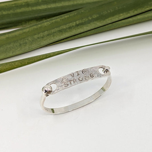vi strong 5mm latch bracelet-Sterling Silver-Multiple Sizes-5 3/4