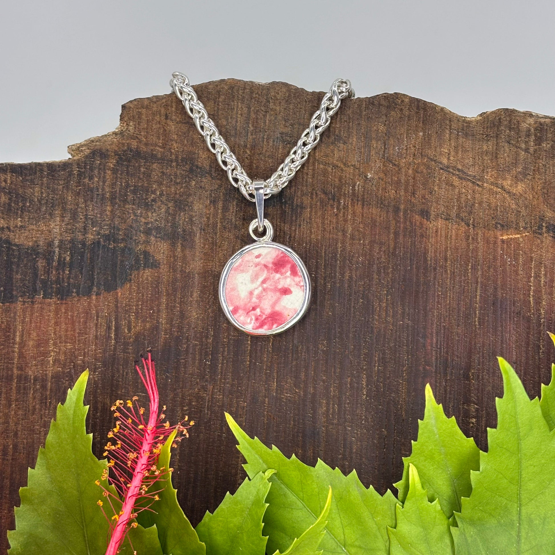 Wild Blush Sterling Silver Pendant Medium