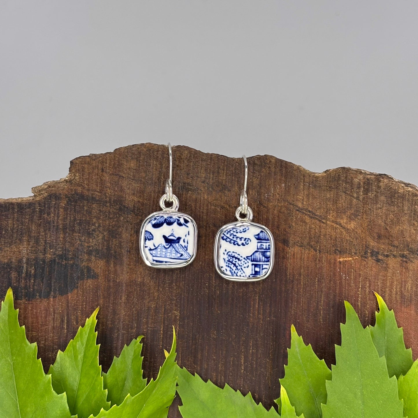 Willow Horizon Sterling Silver Earrings Shape