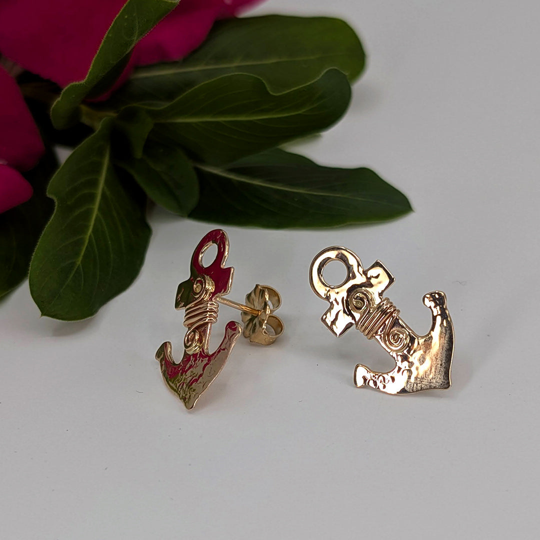 Anchor Post Earring