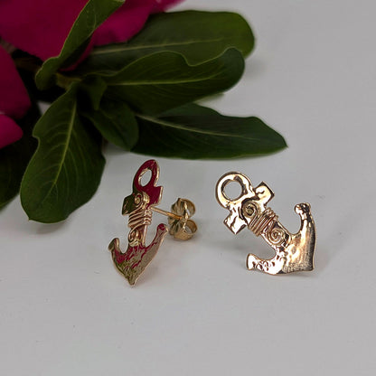 Anchor Post Earring