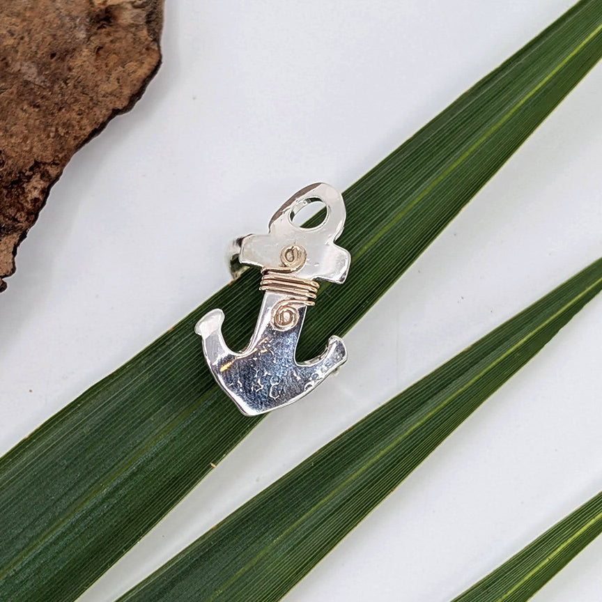 anchor ring-Sterling Silver-Multiple Sizes-2