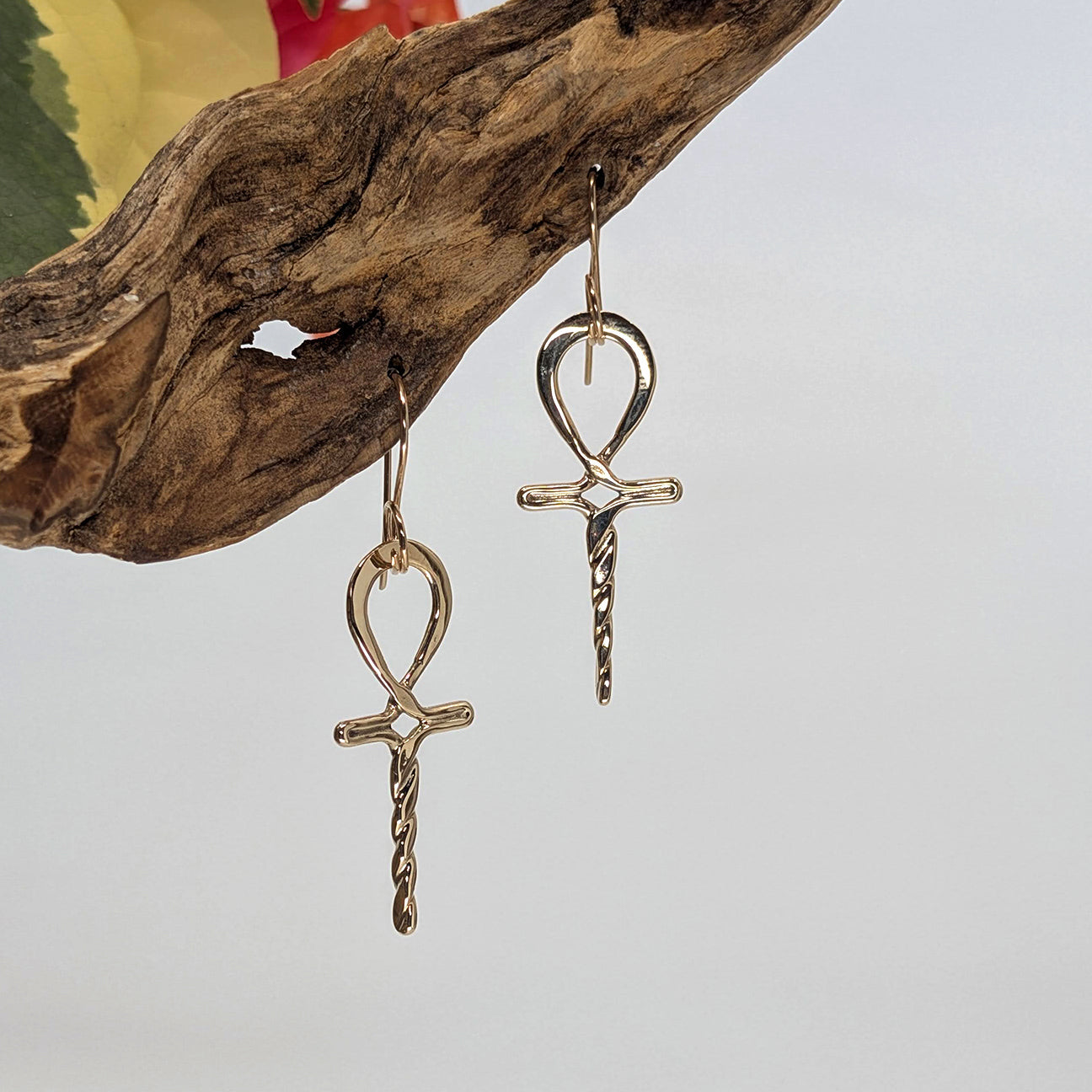 Ankh Drop Earring