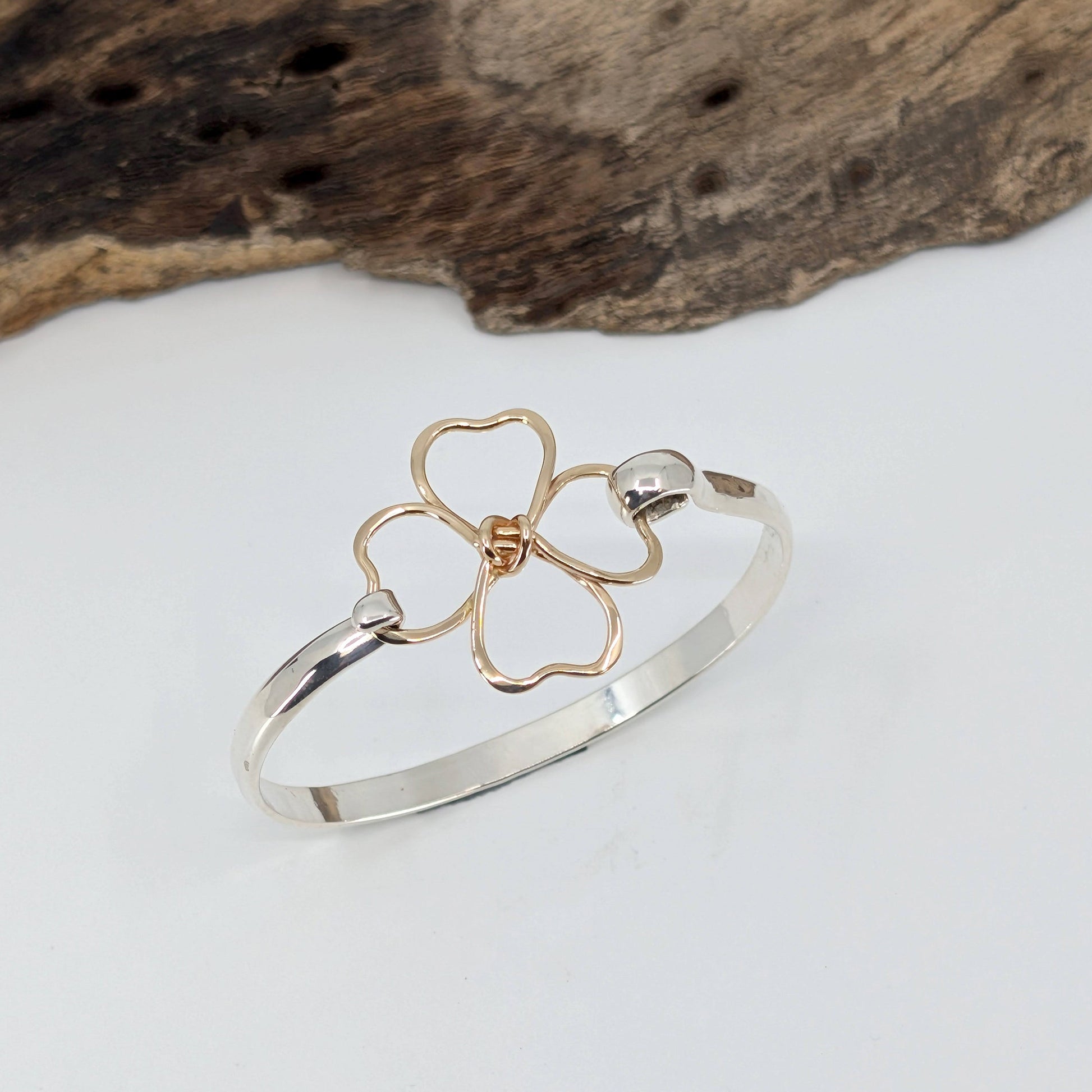 clover 5mm latch bracelet-Sterling Silver-Multiple Sizes-6