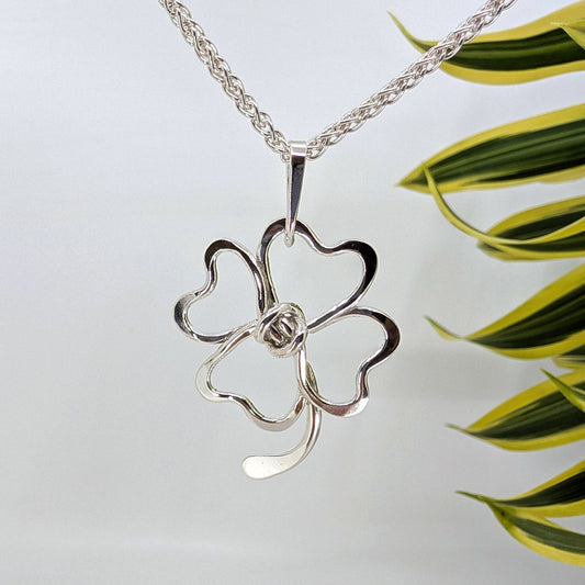 clover pendant-Sterling Silver-One Size-
