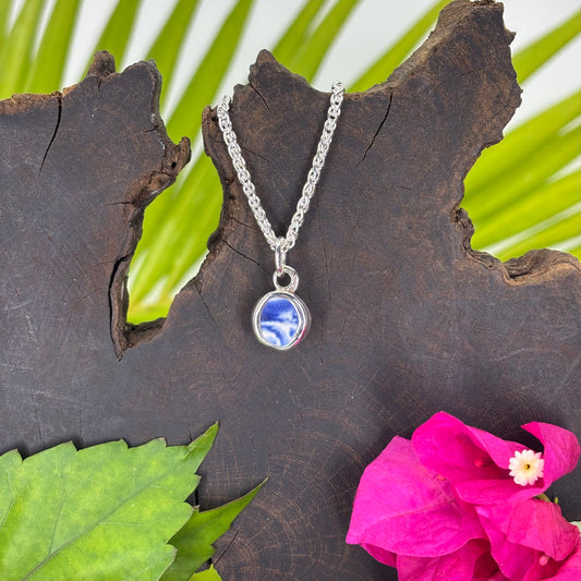 Cobalt Tide Sterling Silver Charm