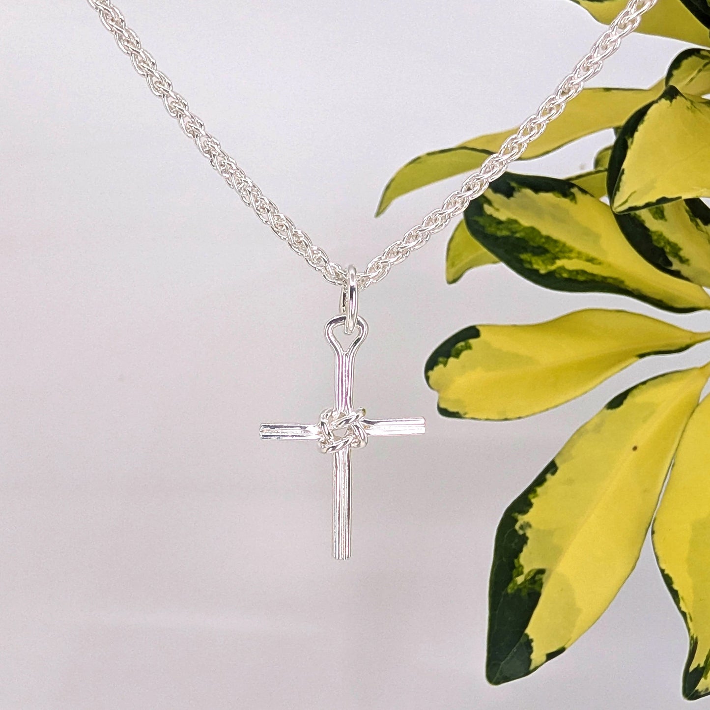 cross masthead charm-Sterling Silver-One Size-