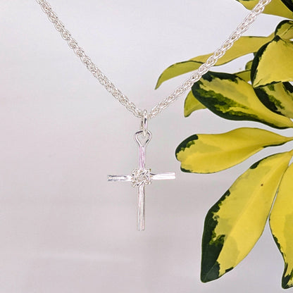 cross masthead charm-Sterling Silver-One Size-