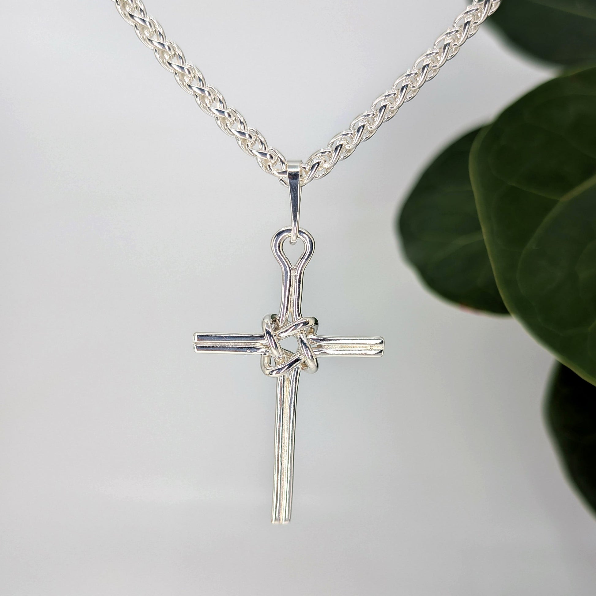 cross masthead pendant-Sterling Silver-X Large-