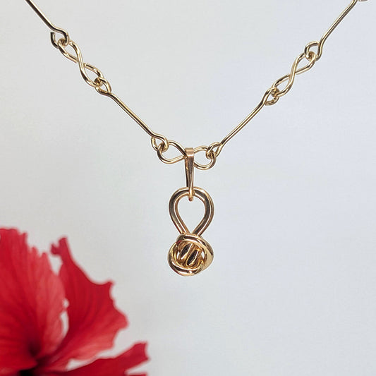 crucian knot heavy pendant-14k Gold-One Size-