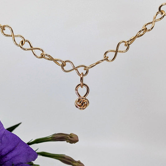 crucian knot charm-14k Gold-One Size-